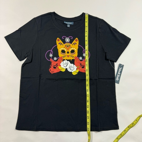 New ModCloth When Casual Calls Crew Neck Tee Shirt Black - Picture 7 of 7